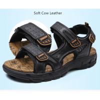 Sandalias cómodas de verano para hombre, zapatos suaves para playa y exterior, transpirables, informales de cuero - details 9