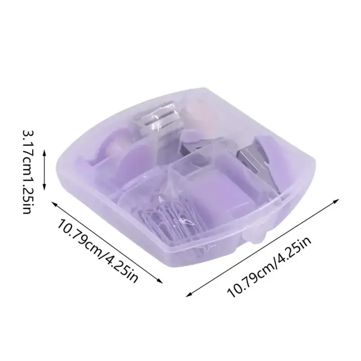 Pequeña grapadora compacta para estudiantes, bonitos suministros de oficina, juego de grapadora en miniatura, kits de grapadora portátiles para suministros de oficina - 1