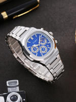 Reloj para Hombre Diseño Nórdico Cronógrafo de 3 Eje, Cuarzo Miyota Japonés, Cristal Reforzado, Brillo Nocturno, Resistente al Agua 30M Estilo Elegante para Oficina y Diario - details 2