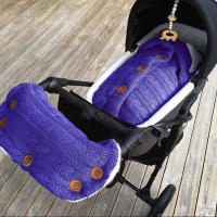 Saco de dormir de punto grueso para bebé, forro de Cachemira de imitación infantil, envoltura para recién nacido, manta para cochecito de niño - details 32