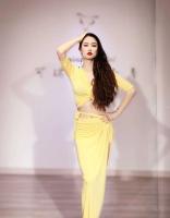 Ropa india Mujer jazmín Vestido egipcio danza del vientre Hada flamenco - details 16