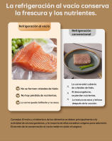 Máquina para hacer alimentos húmedos y secos, selladora al vacío, función de sellado - Contiene 10 bolsas de almacenamiento al vacío - details 7
