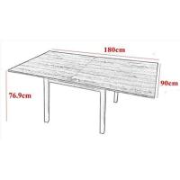 Mesa Cuadrada Multiusos Comedor Cocina |   Dimensiones 90 x 90 cm Extensible Libro a 180 x 90 cm - details 5