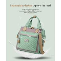 Bolsa de tela impermeable de nailon portátil de gran capacidad bolsa de almuerzo de hilo de bordado para mujer bolsa de hielo bolsa de picnic para salir - details 6