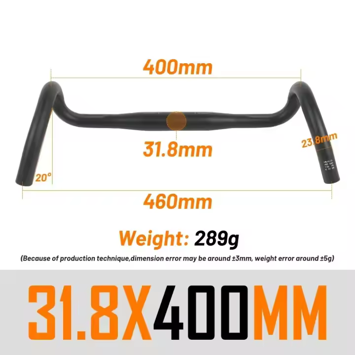 Manillar de Bicicleta de Grava UNO Racing Manillar Ultraligero para Bicicleta de Carretera - 1