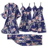 Conjunto de mujer y encaje, pijama de verano con pantalón, ropa casual para el hogar, bata estilo kimono, PJS - details 29