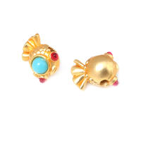 Pulseras de Abalorios Nepalaesas Estilo Vintage de Metal Dorado Mate 5PCS Accesorios de Joyería DIY - details 35