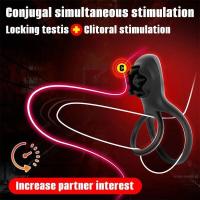 Empaque privado SEXY Anillo Vibrador Vibrador Estimulador de Clítoris Juguetes Sexuales para Parejas Adultas para Hombres Vibradores Rosa Negra - details 1