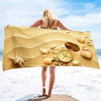 Toallas de playa de concha sin arena, Toalla de baño suave de gran tamaño, absorbente, secado rápido para piscina, playa, Spa - details 10