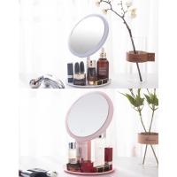 Espejo de Maquillaje con Luz LED Blanca Desmontable con Base de Almacenamiento 3 Modos - details 3