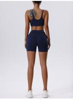 Conjunto de Yoga de Cintura Alta con Sujetador Deportivo Acolchado Ropa de Entrenamiento de Exteriores Impermeable para Mujeres Hecho en China - details 5