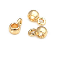 Círculo redondo de latón de Color dorado de 18K, pulseras con agujeros grandes, collares de cuentas, colgantes, conectores, suministros para fabricación de joyas - details 28