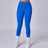 Mallas de Yoga sin costuras para mujer, pantalones deportivos para Fitness, cintura alta, color melocotón, pantalones de entrenamiento para correr, entrenamiento, gimnasio - details 8