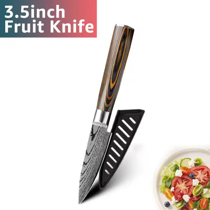 Cuchillo de Cocina de Acero Inoxidable de Alto Carbono 7CR17 Estilo Japonés para Carne, Verduras, Frutas, Pescado Cocina y Dining - 1