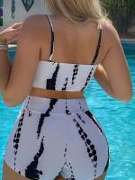 Bikinis con cordón frontal, cintura alta para mujer, bañadores de mujer, bañador para nadar, ropa de playa 2025 - details 13
