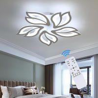 Goeco Lámpara de Techo LED Moderna 45W Regulable en Acrílico con Mando a Distancia 3000-6500K Fuente de Luz Apliques en Acrylic Montaje en Pared - details 1