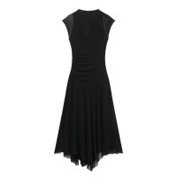 Vestido de malla de seda plisado clásico para mujer nuevo estilo hecho a mano - details 6