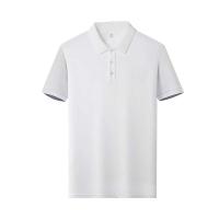 Polo de manga corta de moda informal, top de hombre de color sólido para comodidad de verano - details 13
