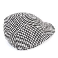 Otoño Retro a cuadros artista Vintage algodón pata de gallo boinas hombres gorra con visera sombrero de moda sombrero de pintor - details 2