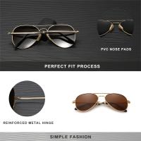 Gafas de Sol de Aleación de Pilot UV400 con Polarización Marco Completo con Estilo Retro Lujo para Mujeres Gafas de Parrasnis de Primavera/Verano - details 0
