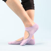 Soc corto sin espalda para hombre y mujer, adhesivo antideslizante para yoga, Pilates, baile, fiess - details 5