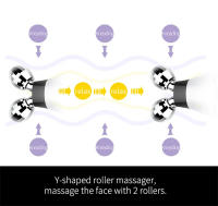 Rodillo de masaje Facial de acero inoxidable 3D, masajeador Facial, eliminador de arrugas, herramienta de relajación - details 5