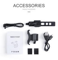 Luz trasera inteligente para bicicleta, linterna LED de seguridad, encendido/apagado automático, señal de parada, lámpara de freno, carga USB, accesorios para bicicleta - details 13