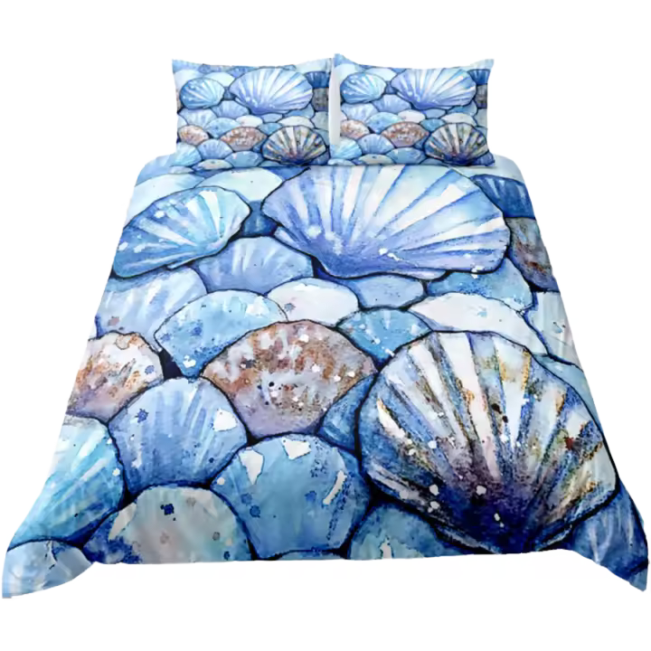 Juego de funda nórdica Handdraw Mermaid Girls King Queen Double Full Twin juego de ropa de cama de tamaño individual - 1
