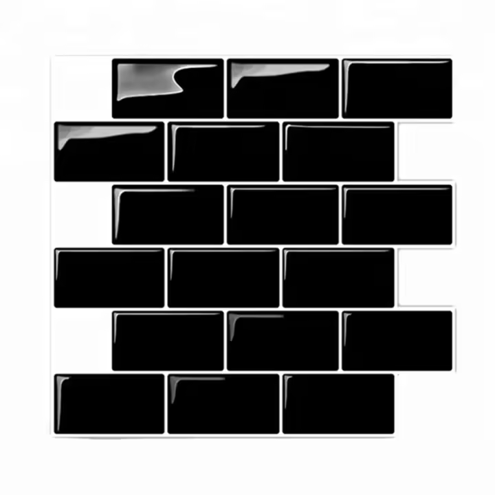 Pegatinas de pared 3D, papel tapiz de ladrillo, azulejo para cocina, baño, protector contra salpicaduras, decoración del hogar, 30x30Cm - 1
