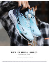 Zapatos de los hombres 2025 primavera nuevo transpirable y ligero adolescente botón giratorio moda tendencia correr deportes zapatos casuales - details 8