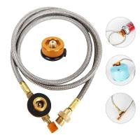 Convertidor de estufa tipo split para exteriores, adaptador de gas butano, accesorios para equipos de camping y picnic - details 0
