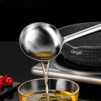 Cuchara de Saltear de Acero Inoxidable 316 Ideal para Chefs, Uso Doméstico Antiguo, Cuchara Grande para Gachas Comerciales y Cuchara para Verduras - details 3
