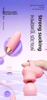 Doble vibración huevos control de la aplicación de silicona succión clitoris estimulación vibrador juguetes sexuales para las mujeres masturbación masajero - details 0