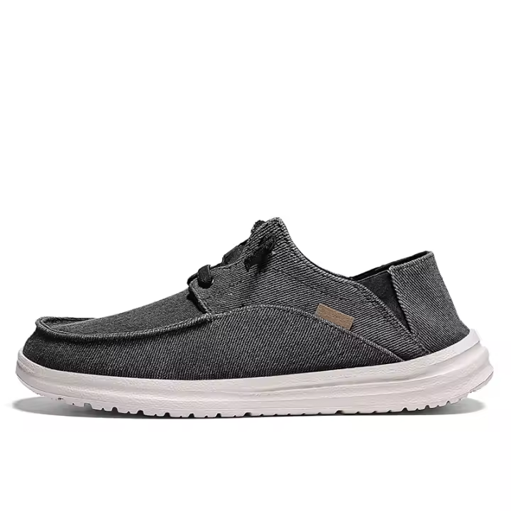 Mocasines casuales ligeros de un pedal para hombres, viejos zapatos de tela de Beijing. - 1