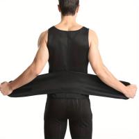 Moldeadores de cuerpo para hombres, cinturón de control de barriga para adelgazar, quema de grasa, pérdida de peso, chaleco - details 8