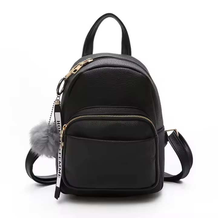 Mini mochila de moda para mujer, mochila pequeña para niñas, mochila de cuero PU, billetera de viaje, uso diario. - 1