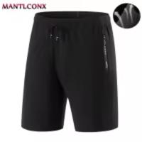 Summer Men's Sport Shorts Cool Sportswear Running Shorts Casual Bottoms Gym Fitness Training Jogging Short Pants Men Black Gray - details 11