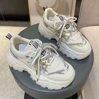 Nueva marca de zapatos para correr Lite de cuero para mujer, Zapatillas deportivas con plataforma Sin Marca, tacones altos de moda a bajo precio - details 5