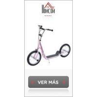 Scooter Patinete para Niños Mayores de 5 Años con 2 Neumáticos de Caucho Inflable con Doble Freno Manillar Ajustable en Altura Soporte 100 kg 135x58x88-94 cm Azul - details 14