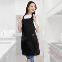 Delantal ajustable con pechera impermeable, resistente a las manchas, con dos bolsillos, para Chef de cocina, hornear, barbacoa, accesorios para equipos - details 12