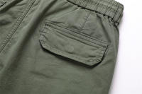 Pantalones Cargo de Algodón 100% para Hombres Cintura Elástica, Múltiples Bolsillos, Estilo Casual Militar - details 21