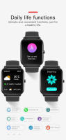 Reloj inteligente con pantalla completamente táctil de 1,85 pulgadas, oxígeno, presión arterial, prueba de frecuencia cardíaca, recordatorio de llamadas entrantes, IP67 - details 9