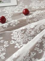 Mantel blanco ENCE, espejo redondo, estampado de vid floral, decoración de mesa de comedor de salón - details 3