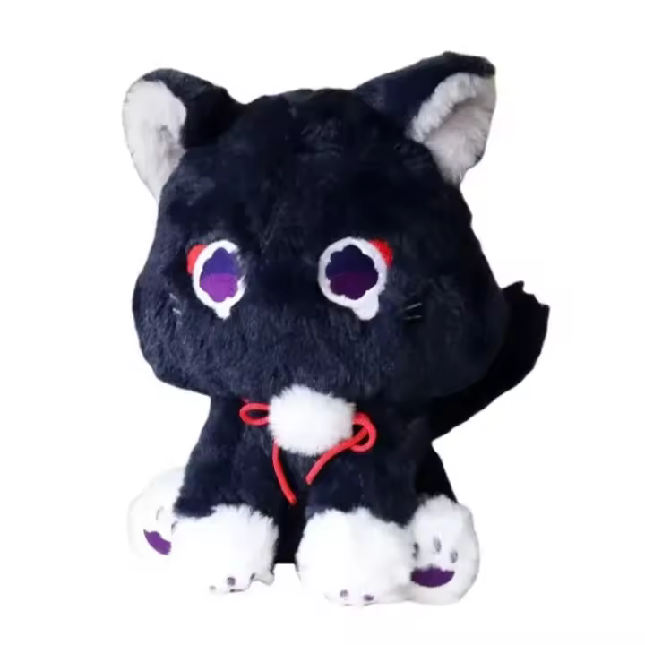 Gato Fluffy Impacto Stray Pet Peluche Juguete Muñeca Suave Peluche Almohada Muñeca Muñeca Regalo para Niños - 1