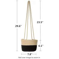 Plantas de jardines interiores, balcones exteriores jugosos, macetas colgantes, cestas tejidas - details 6