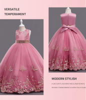 Vestido de noche largo para niñas, estilo princesa, para espectáculos, cumpleaños y eventos. - details 17