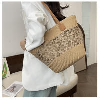 Bolso de Paja para Vacaciones de Verano en la Playa 2025 Nuevo Estilo Tejido de Gran Capacidad Bolso de Hombro para Playa Bolso de Mano Moderno y a la Moda - details 18