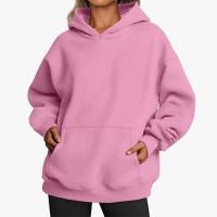 Sudaderas con capucha para mujer, corte holgado con bolsillo gris, ropa de diseñador coreano de los años 2000 - details 10