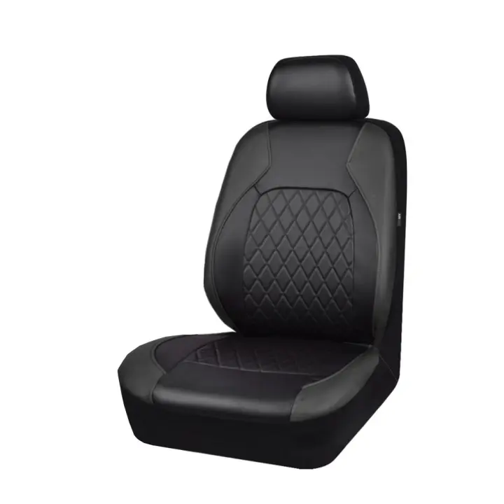 Funda de Asiento de Coche Universal de Cuero PU Protector Completo Anti-Rasguños Apto para Sedán SUV Camioneta - 1