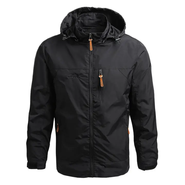 Chaqueta Táctica Para Hombre Impermeable Con Capucha Deportiva Militar De Tallas Europeas Para Escalada En El Campo Chaqueta Externa Delgada - 1